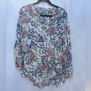 Daniel Rainn Floral Print Blouse – Size XL